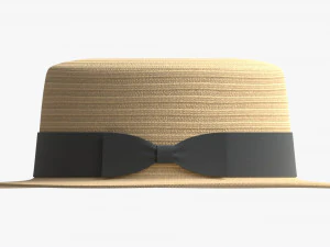 Boater Hat 3D Model