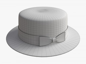 Boater Hat 3D Модель