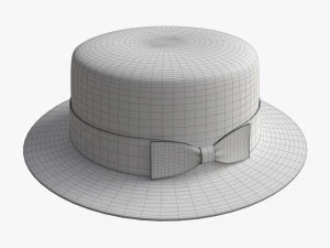 Boater Hat 3D Model