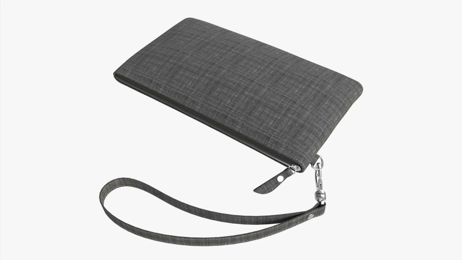 Fabric Wallet for Women with Wrist Strap 3D Model .c4d .max .obj .3ds .fbx .stl .blend 