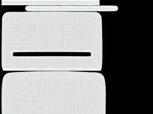 Fabric Wallet for Women with Wrist Strap 3D Model