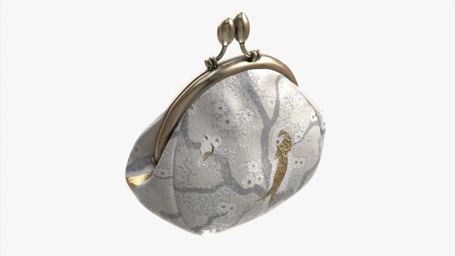 Female coin purse 02 Light 3D Model .c4d .max .obj .3ds .fbx .stl .blend 