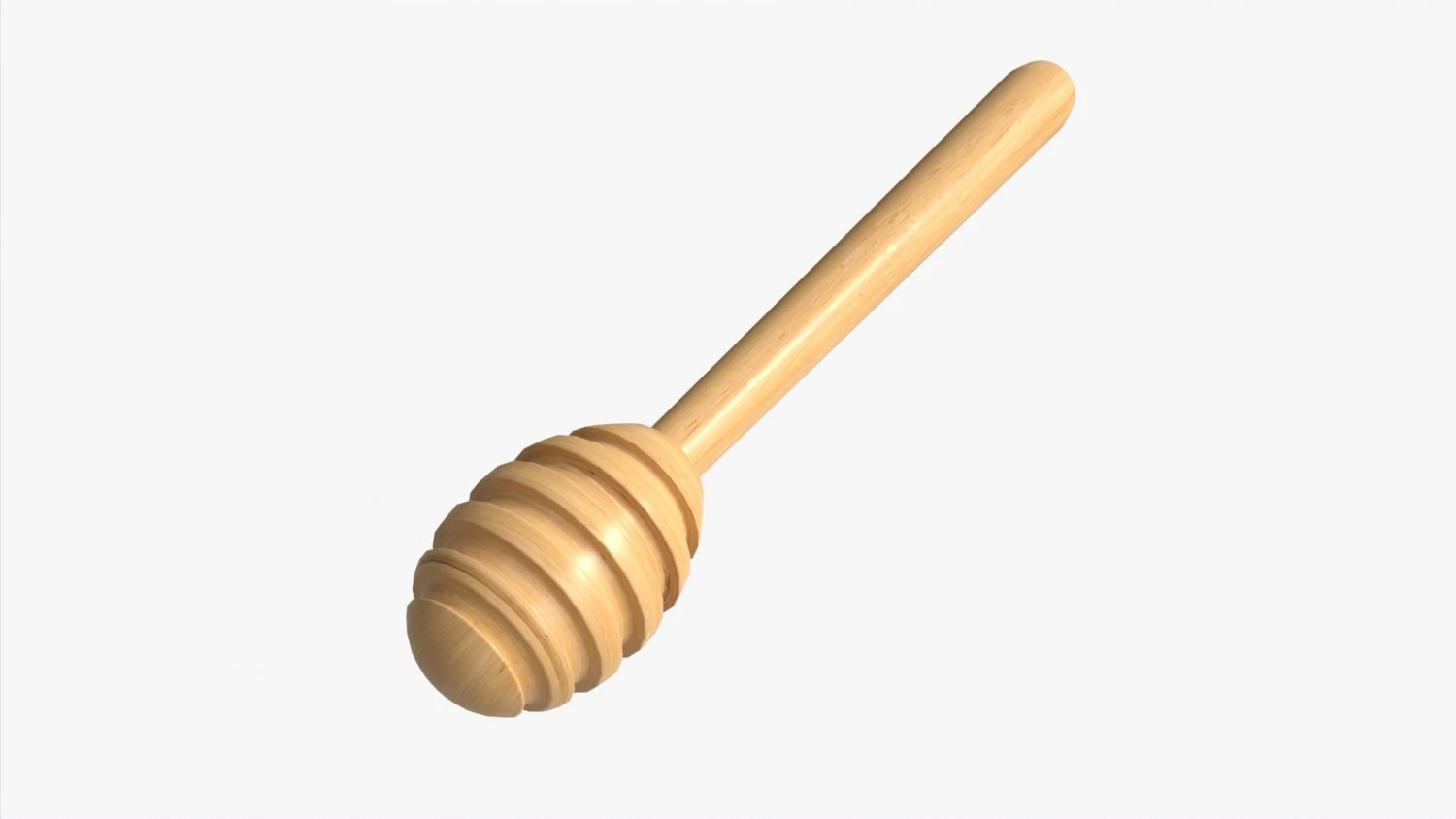 Honey Spoon Dripper 3D Model .c4d .max .obj .3ds .fbx .stl .blend 