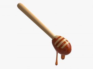 Honey Spoon Dripper with Honey 3D मॉडल