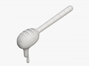 Honey Spoon Dripper with Honey 3D Model