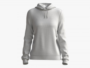 Hoodie for Women Mockup 01 Black 3D Модель