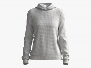 Hoodie for Women Mockup 02 Black 3D Model