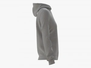 Hoodie for Women Mockup 02 Black 3D Model