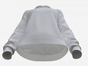Hoodie for Women Mockup 02 White 3D Модель