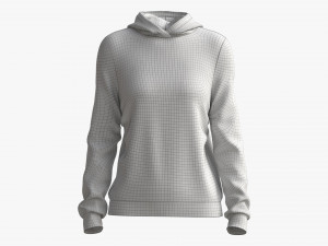 Hoodie for Women Mockup 02 White 3D Модель
