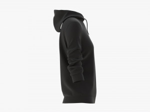 Hoodie for Women Mockup 03 Black 3D 모델