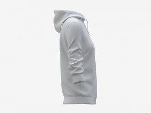 Hoodie for Women Mockup 03 White 3D Model