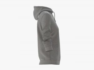 Hoodie for Women Mockup 03 White 3D Model