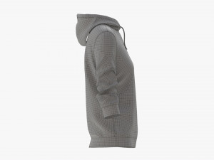 Hoodie for Women Mockup 03 Yellow 3D Model