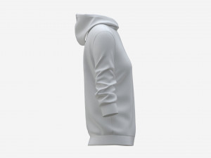 Hoodie for Women Mockup 04 White 3D-Modell