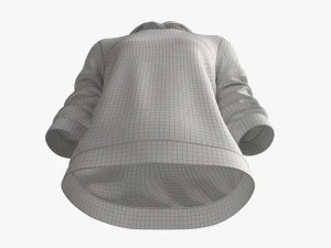 Hoodie for Women Mockup 04 White 3D Model