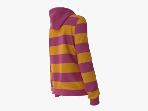 Hoodie with Pockets for Women Mockup 01 Colorful 3Dモデル