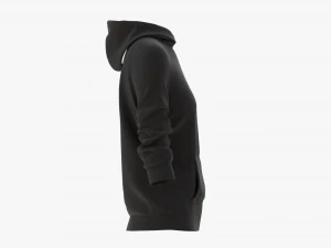 Hoodie with Pockets for Women Mockup 04 Black 3D Model