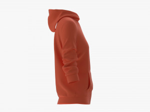 Hoodie with Pockets for Women Mockup 04 Orange 3Dモデル