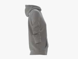 Hoodie with Pockets for Women Mockup 04 Orange 3Dモデル