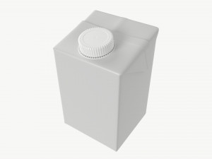 Juice Cardboard 500 ml packaging mockup 3D Model