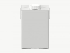 Juice Cardboard 500 ml packaging mockup 3D Model