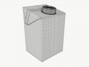 Juice Cardboard 500 ml packaging mockup 3D Model