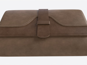 Leather Wallet for Women Brown Model 3D