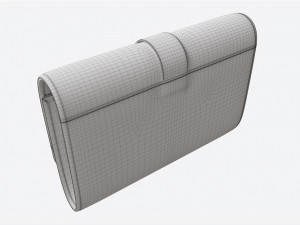 Leather Wallet for Women Red 3Dモデル