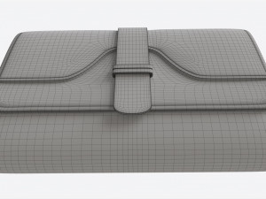 Leather Wallet for Women Red 3Dモデル