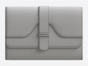 Leather Wallet for Women Red 3Dモデル