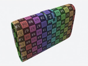 Leather Wallet for Women Red 3Dモデル