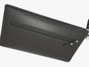 Leather Wallet for Women with Wrist Strap 3D Модель