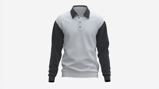 Polo black shop and white shirt