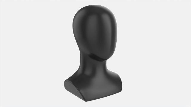 Mannequin Head 3D Модель .c4d .max .obj .3ds .fbx .stl .blend 