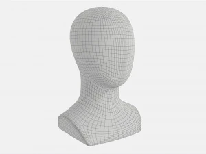 Mannequin Head 3D Model