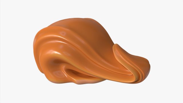 Melted Creme Caramel 01 Modelo 3D .c4d .max .obj .3ds .fbx .stl .blend 