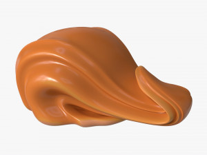 Melted Creme Caramel 01 3D 모델