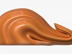 Melted Creme Caramel 01 Modelo 3D