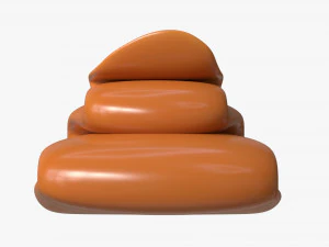 Melted Creme Caramel 02 3D Model
