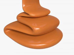 Melted Creme Caramel 03 3D Model