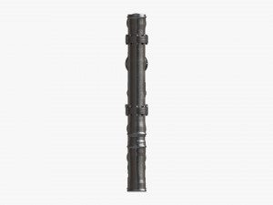 Metal Pipes with Fittings Set 3D मॉडल