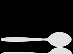 Metal Tea Spoon with Melted Caramel 3D 모델