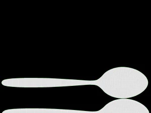Metal Tea Spoon with Melted Caramel 3D Model