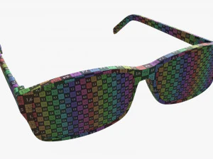 Modern Cat Eye-shaped glasses 3D Model