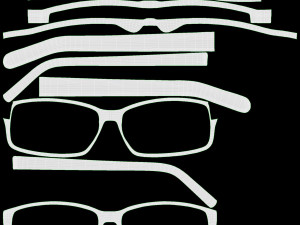 Modern Cat Eye-shaped glasses 3D 모델