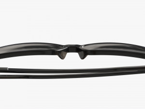 Modern Cat Eye-shaped glasses folded 3D Модель