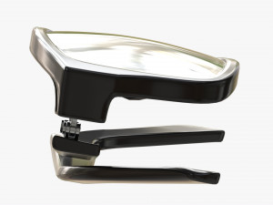 Modern Cat Eye-shaped glasses folded 3D Модель