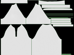 Short Sleeve Polo Shirt for Men Mockup 01 Hanging 3D Model