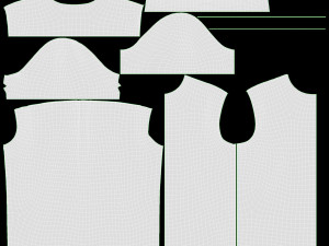 Short Sleeve Shirt for Men Mockup White Modelo 3D